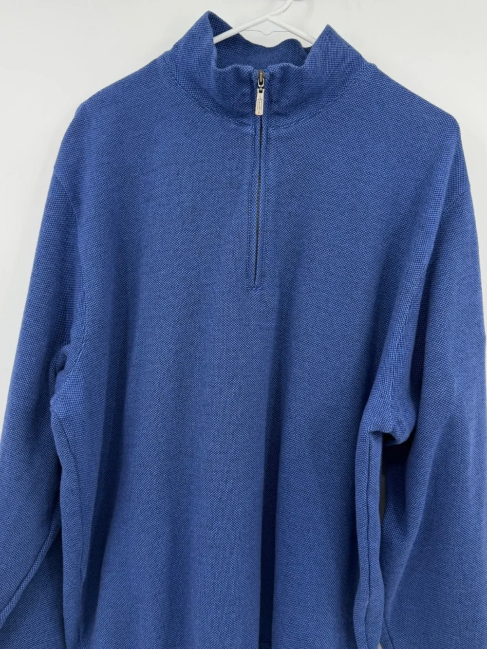 Ritz Carlton Golf Club 1/4 Zip Pullover Men XL Blue Carnoustie Sweater Dove Mntn